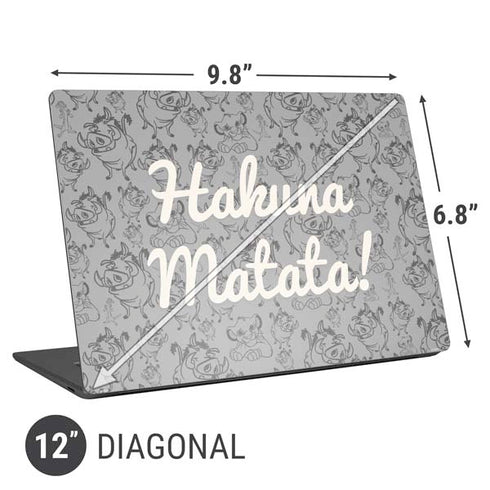 Disney The Lion King Hakuna Matata Universal Laptop 12in (9.8 x 6.8in) Skin